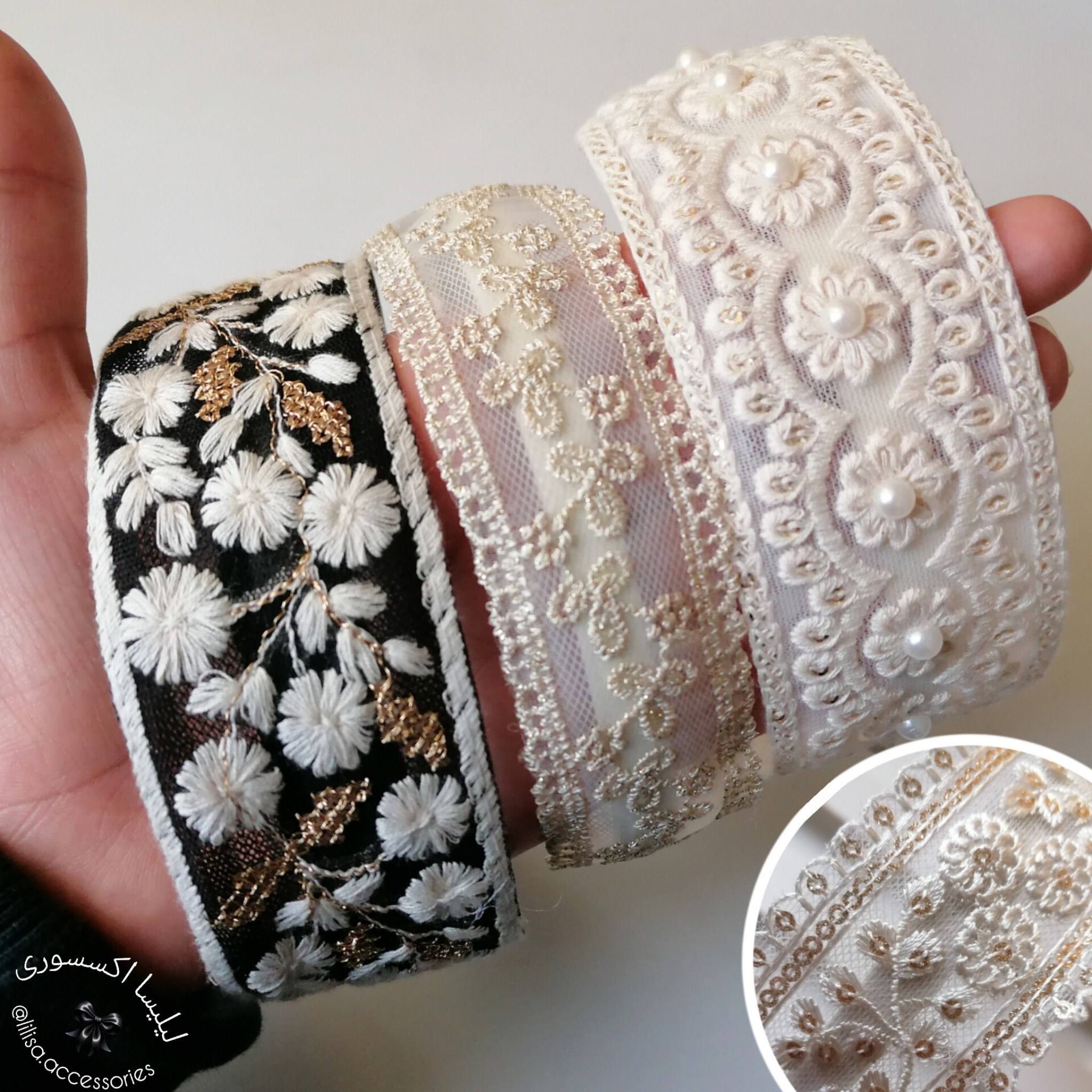 تل سوزندوزی و مرواریدی هندی مجلسی