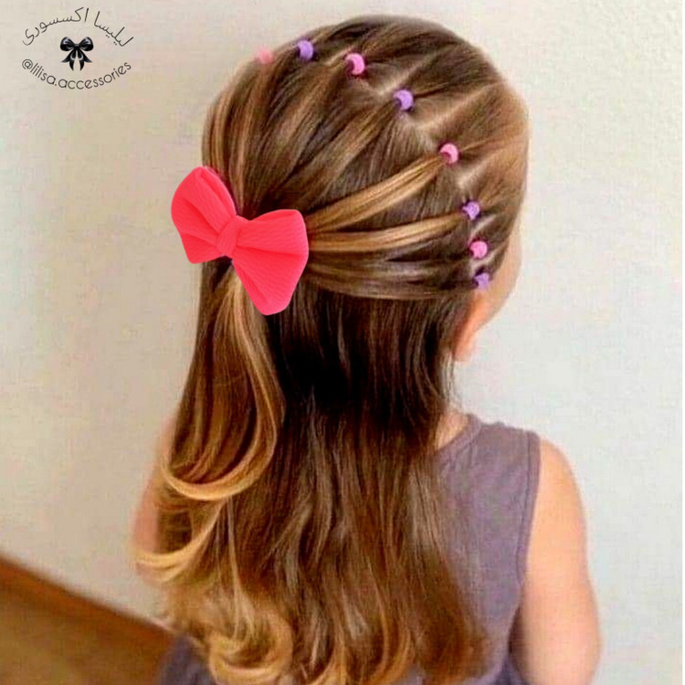 کش مو پاپیونی رنگی کوچک(جفتی)