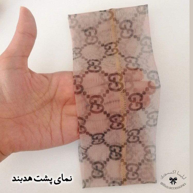هدبند توری زنانه مدل گره ای طرحدار