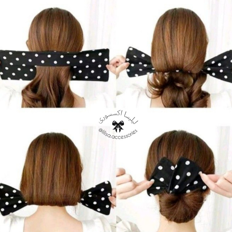 باندفر پارچه ای مو /باندفر مجلسی نگینی