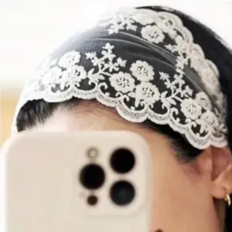 هدبند گیپور زنانه (هدبند توری)
