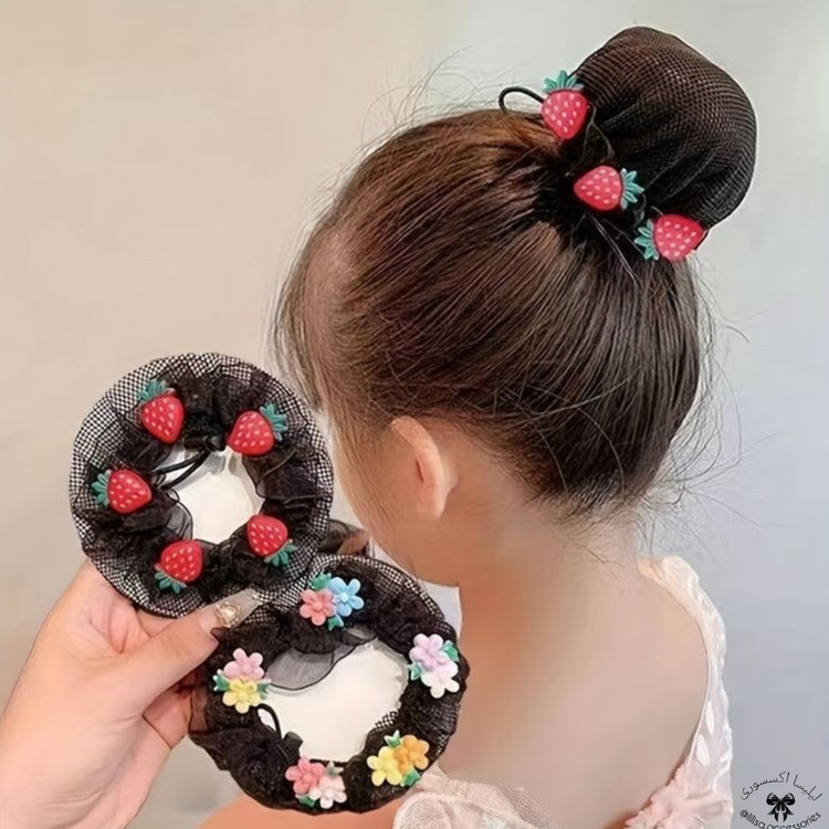 تور مو گوجه ای بچگانه پیکسلی